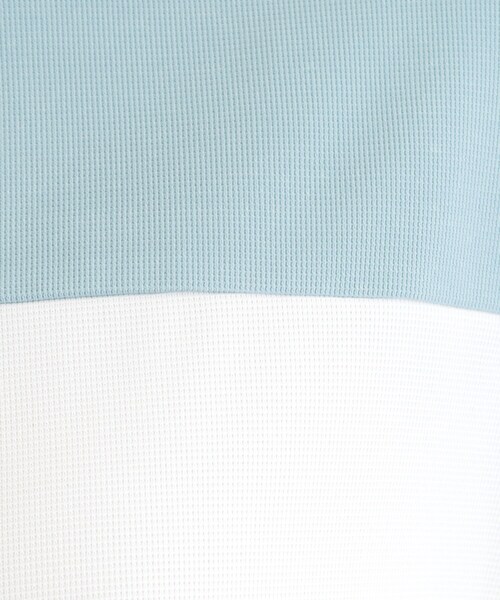 SHOO・LA・RUE（シューラルー）の「【洗濯機可/S-LL/体型カバー】インせず着られる 3段切替 配色トップス（Tシャツ/カットソー・レディース・ブルー系9/グレー系4/ピンク系9/チャコール・04/02/03/01）」の8枚目の写真