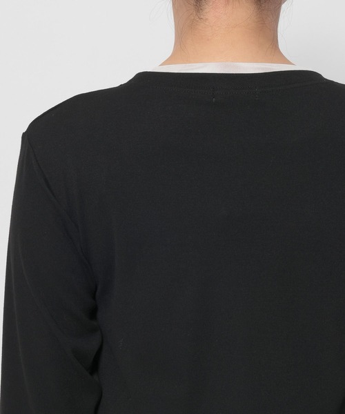 LOWRYS FARM（ローリーズファーム）の「シアーレイヤードＬＳ 661428（Tシャツ/カットソー・レディース・ブラック/アイボリー/グレー/イエロー・FREE）」の21枚目の写真