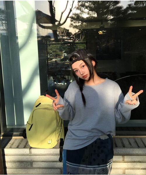 BALLUTE(バリュート)の「BOAT NECK FINGER HOLE LONG SLEEVE (SKYBLUE WAFFLE)(Tシャツ/カットソー・メンズ・その他・MEDIUM/LARGE)」の4枚目の写真