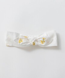 BRANSHES | 【おそろい】花刺しゅうヘアバンド(スタイ/よだれかけ)