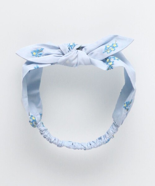 BRANSHES（ブランシェス）の「【おそろい】花刺しゅうヘアバンド（スタイ/よだれかけ・キッズ・オフホワイト/ブルー・FREE）」の13枚目の写真