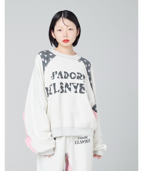 Little sunny bite(リトルサニーバイト)の「【8】【it】【Little Sunny Bite】sweat top(スウェット・レディース・ヘザーグレー/グレー/ブラック・MEDIUM/SMALL)」の3枚目の写真
