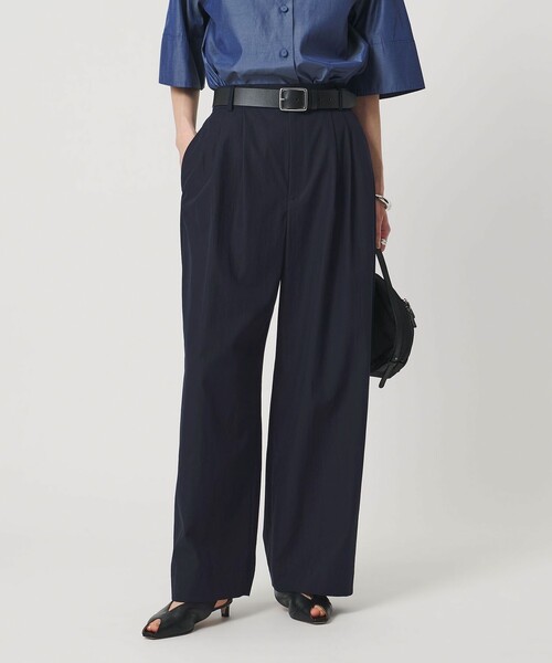 UNITED ARROWS（ユナイテッドアローズ）の「ツイル ダブルタック イージーパンツ（その他パンツ・レディース・ピンク/ライム/ネイビー・36/38/34）」の4枚目の写真