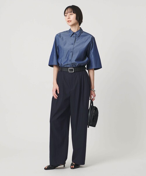 UNITED ARROWS（ユナイテッドアローズ）の「ツイル ダブルタック イージーパンツ（その他パンツ・レディース・ピンク/ライム/ネイビー・36/38/34）」の5枚目の写真