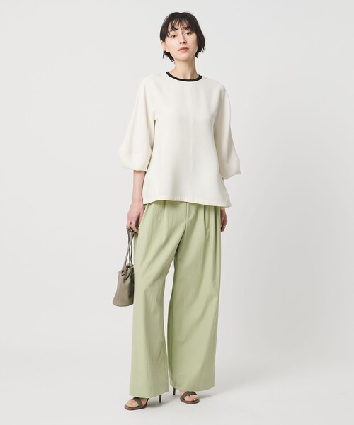 UNITED ARROWS（ユナイテッドアローズ）の「ツイル ダブルタック イージーパンツ（その他パンツ・レディース・ピンク/ライム/ネイビー・36/38/34）」の13枚目の写真