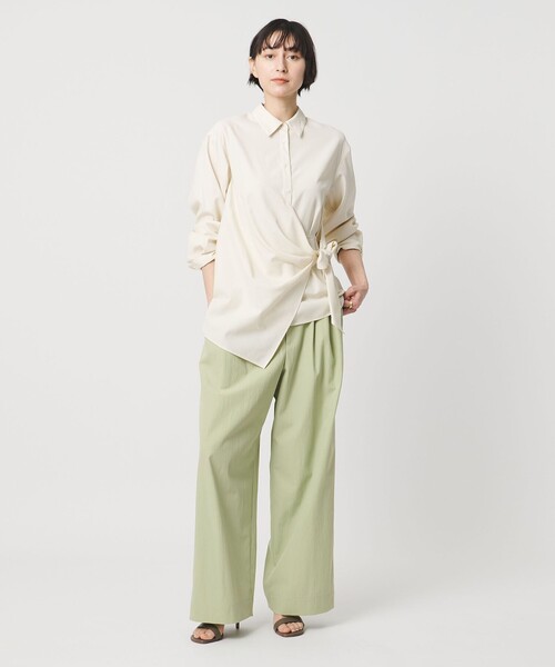 UNITED ARROWS（ユナイテッドアローズ）の「ツイル ダブルタック イージーパンツ（その他パンツ・レディース・ピンク/ライム/ネイビー・36/38/34）」の14枚目の写真