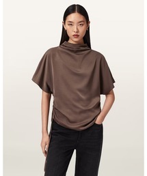 ALLSAINTS | LESLIE SHORT SLEEVE TOP | LESLIE 半袖 トップ(その他トップス)