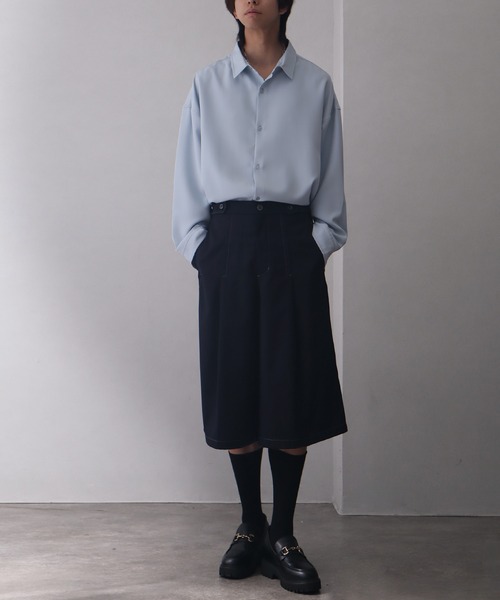 welise(ウェライズ)の「【welise/ウェライズ】ハイグレードヘビーTR ステッチタックモードハーフスラックス(その他パンツ・メンズ・グレイッシュベージュ/ブラック/ダークネイビー・L/M/S)」の12枚目の写真