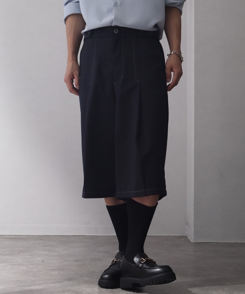 welise(ウェライズ)の「【welise/ウェライズ】ハイグレードヘビーTR ステッチタックモードハーフスラックス(その他パンツ・メンズ・グレイッシュベージュ/ブラック/ダークネイビー・L/M/S)」の13枚目の写真