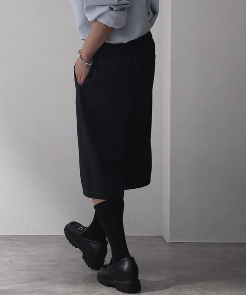 welise(ウェライズ)の「【welise/ウェライズ】ハイグレードヘビーTR ステッチタックモードハーフスラックス(その他パンツ・メンズ・グレイッシュベージュ/ブラック/ダークネイビー・L/M/S)」の14枚目の写真