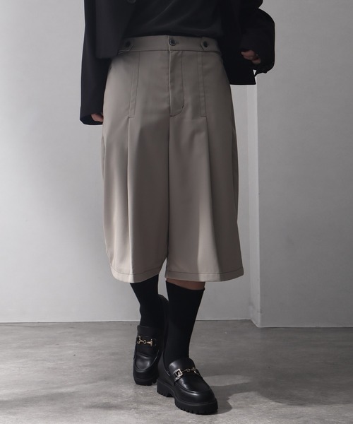 welise(ウェライズ)の「【welise/ウェライズ】ハイグレードヘビーTR ステッチタックモードハーフスラックス(その他パンツ・メンズ・グレイッシュベージュ/ブラック/ダークネイビー・L/M/S)」の18枚目の写真