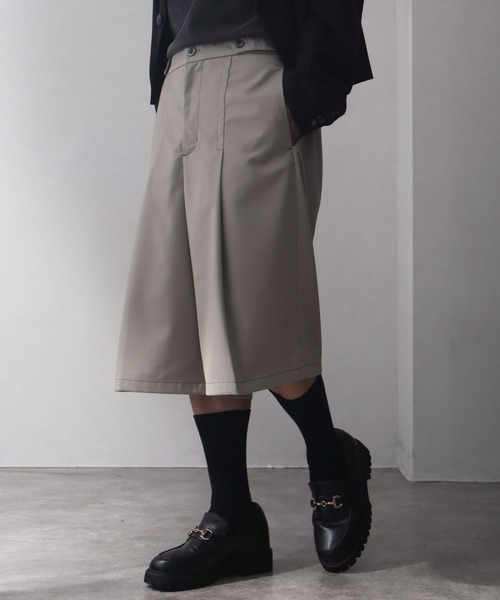 welise(ウェライズ)の「【welise/ウェライズ】ハイグレードヘビーTR ステッチタックモードハーフスラックス(その他パンツ・メンズ・グレイッシュベージュ/ブラック/ダークネイビー・L/M/S)」の19枚目の写真