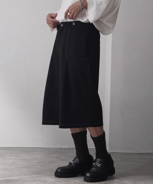 welise(ウェライズ)の「【welise/ウェライズ】ハイグレードヘビーTR ステッチタックモードハーフスラックス(その他パンツ・メンズ・グレイッシュベージュ/ブラック/ダークネイビー・L/M/S)」の7枚目の写真