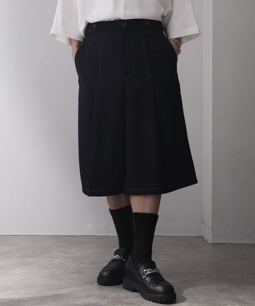 welise(ウェライズ)の「【welise/ウェライズ】ハイグレードヘビーTR ステッチタックモードハーフスラックス(その他パンツ・メンズ・グレイッシュベージュ/ブラック/ダークネイビー・L/M/S)」の6枚目の写真