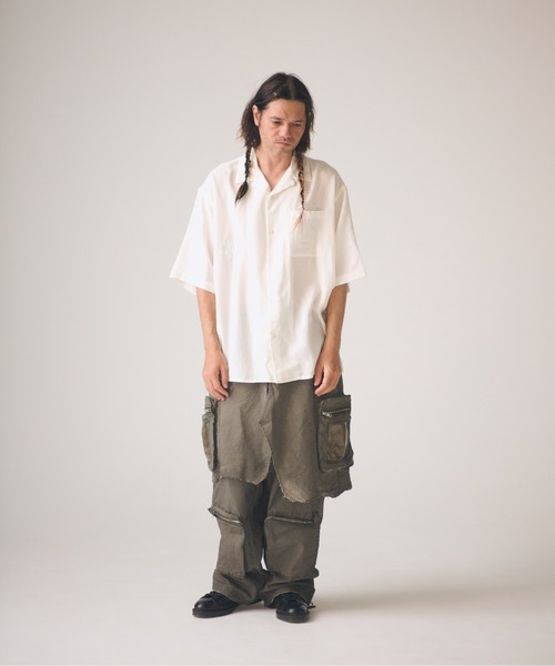 ADAM PATEK(アダムパテック)の「ADAMPATEK/grunge layered Cargo Pants/レイヤードカーゴパンツ(その他パンツ・メンズ・カーキ・FREE)」の3枚目の写真