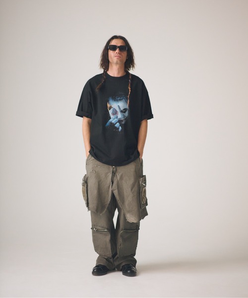 ADAM PATEK(アダムパテック)の「ADAMPATEK/grunge layered Cargo Pants/レイヤードカーゴパンツ(その他パンツ・メンズ・カーキ・FREE)」の5枚目の写真