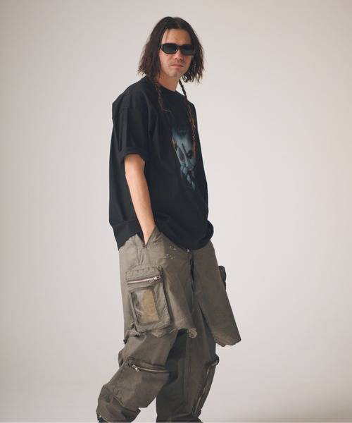 ADAM PATEK(アダムパテック)の「ADAMPATEK/grunge layered Cargo Pants/レイヤードカーゴパンツ(その他パンツ・メンズ・カーキ・FREE)」の6枚目の写真