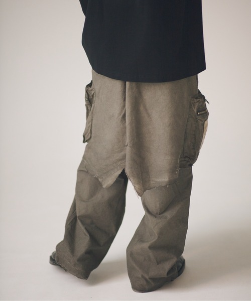 ADAM PATEK(アダムパテック)の「ADAMPATEK/grunge layered Cargo Pants/レイヤードカーゴパンツ(その他パンツ・メンズ・カーキ・FREE)」の7枚目の写真