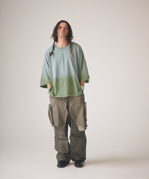 ADAM PATEK(アダムパテック)の「ADAMPATEK/grunge layered Cargo Pants/レイヤードカーゴパンツ(その他パンツ・メンズ・カーキ・FREE)」の10枚目の写真