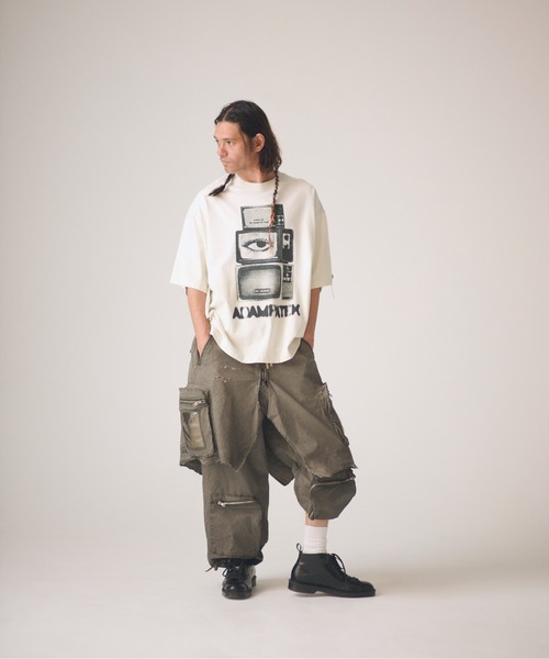 ADAM PATEK(アダムパテック)の「ADAMPATEK/grunge layered Cargo Pants/レイヤードカーゴパンツ(その他パンツ・メンズ・カーキ・FREE)」の11枚目の写真