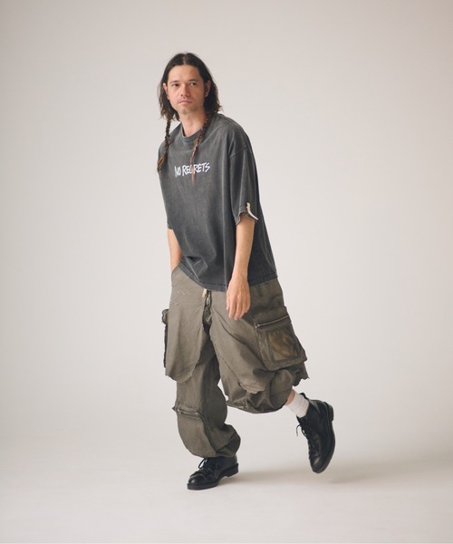 ADAM PATEK(アダムパテック)の「ADAMPATEK/grunge layered Cargo Pants/レイヤードカーゴパンツ(その他パンツ・メンズ・カーキ・FREE)」の13枚目の写真