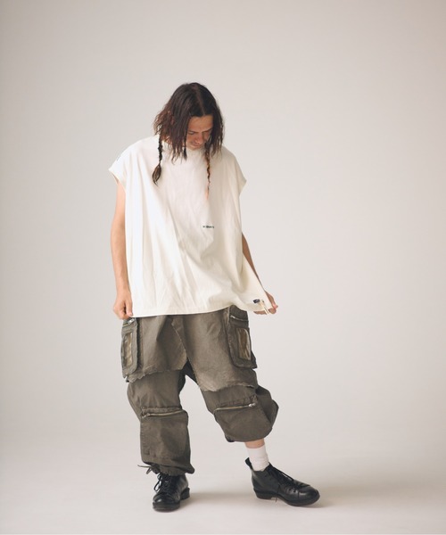 ADAM PATEK(アダムパテック)の「ADAMPATEK/grunge layered Cargo Pants/レイヤードカーゴパンツ(その他パンツ・メンズ・カーキ・FREE)」の15枚目の写真