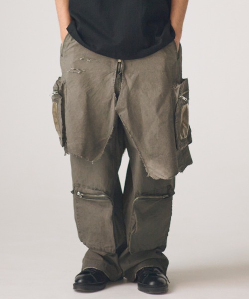 ADAM PATEK(アダムパテック)の「ADAMPATEK/grunge layered Cargo Pants/レイヤードカーゴパンツ(その他パンツ・メンズ・カーキ・FREE)」の16枚目の写真