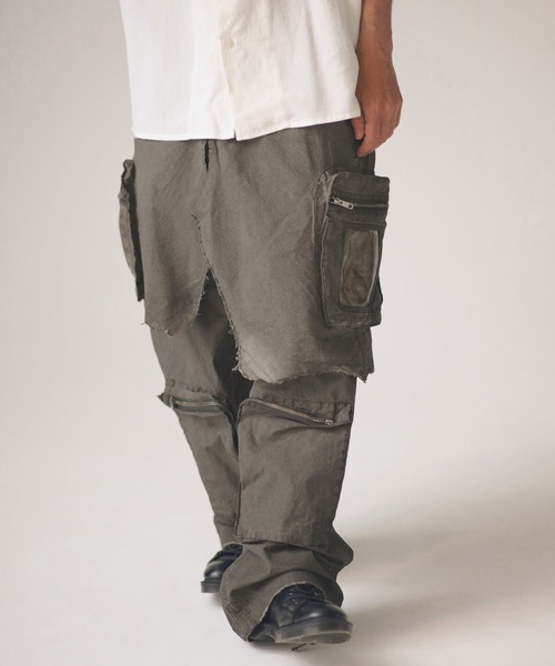 ADAM PATEK(アダムパテック)の「ADAMPATEK/grunge layered Cargo Pants/レイヤードカーゴパンツ(その他パンツ・メンズ・カーキ・FREE)」の18枚目の写真