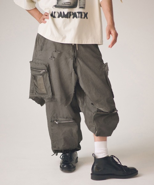 ADAM PATEK(アダムパテック)の「ADAMPATEK/grunge layered Cargo Pants/レイヤードカーゴパンツ(その他パンツ・メンズ・カーキ・FREE)」の19枚目の写真