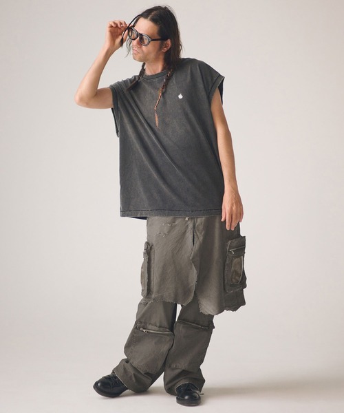 ADAM PATEK(アダムパテック)の「ADAMPATEK/grunge layered Cargo Pants/レイヤードカーゴパンツ(その他パンツ・メンズ・カーキ・FREE)」の22枚目の写真