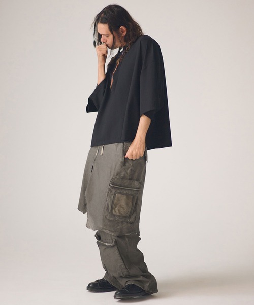 ADAM PATEK(アダムパテック)の「ADAMPATEK/grunge layered Cargo Pants/レイヤードカーゴパンツ(その他パンツ・メンズ・カーキ・FREE)」の21枚目の写真