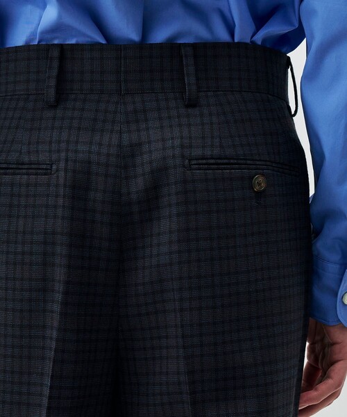 EDITION（エディション）の「ウールマルチチェック スラックス（スラックス・メンズ・ブルー系その他2・M/S）」の2枚目の写真