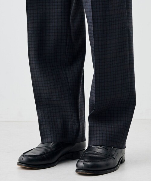EDITION（エディション）の「ウールマルチチェック スラックス（スラックス・メンズ・ブルー系その他2・M/S）」の4枚目の写真