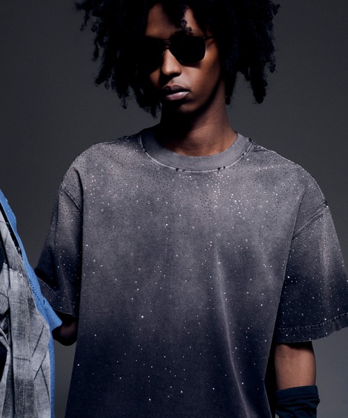 DankeSchon/ダンケシェーン/RHINESTONE S/S TEE（Tシャツ/カットソー