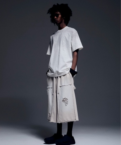 DankeSchon/ダンケシェーン/RHINESTONE S/S TEE（Tシャツ/カットソー