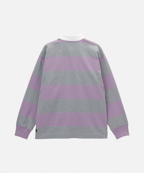 Gramicci（グラミチ）の「LANGDON RUGBY SHIRT / ラングドンラグビーシャツ Gramicci グラミチ（Tシャツ/カットソー・メンズ・オリーブ/ヘザーグレー・S/M/L/XL/XXL）」の9枚目の写真