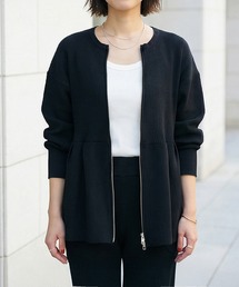 STYLE DELI（スタイルデリ）の「【LUXE】セット対応◆Wジップペプラムトップス（ニット/セーター）」