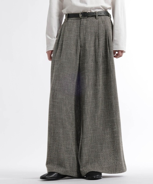 HARE（ハレ）の「【SET UP対応】トランジションボリュームパンツ(HARE)（スラックス・メンズ・グレー/ブラック/ネイビー・FREE）」の2枚目の写真