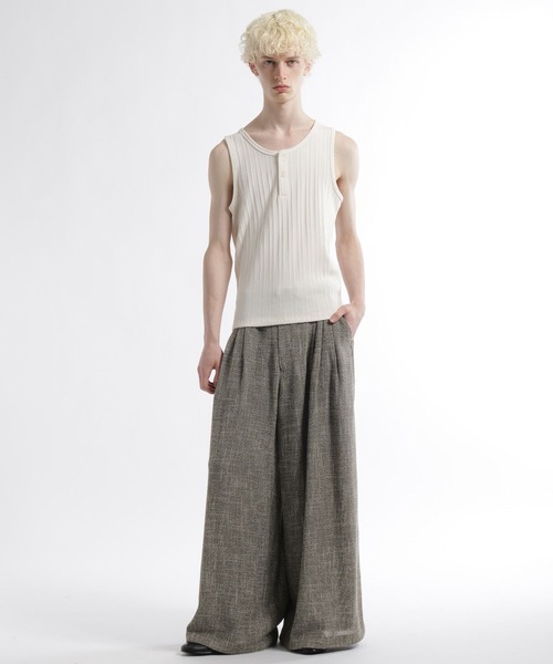 HARE（ハレ）の「【SET UP対応】トランジションボリュームパンツ(HARE)（スラックス・メンズ・グレー/ブラック/ネイビー・FREE）」の13枚目の写真