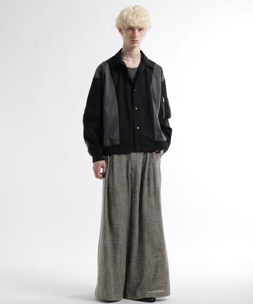 HARE（ハレ）の「【SET UP対応】トランジションボリュームパンツ(HARE)（スラックス・メンズ・グレー/ブラック/ネイビー・FREE）」の14枚目の写真