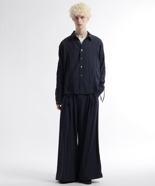 HARE（ハレ）の「【SET UP対応】トランジションボリュームパンツ(HARE)（スラックス・メンズ・グレー/ブラック/ネイビー・FREE）」の17枚目の写真