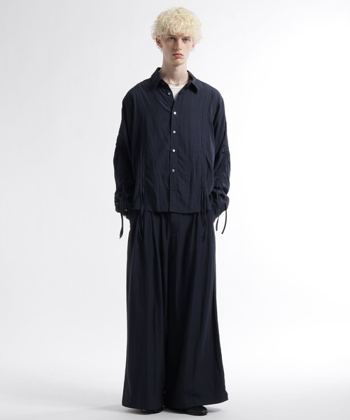 HARE（ハレ）の「【SET UP対応】トランジションボリュームパンツ(HARE)（スラックス・メンズ・グレー/ブラック/ネイビー・FREE）」の18枚目の写真