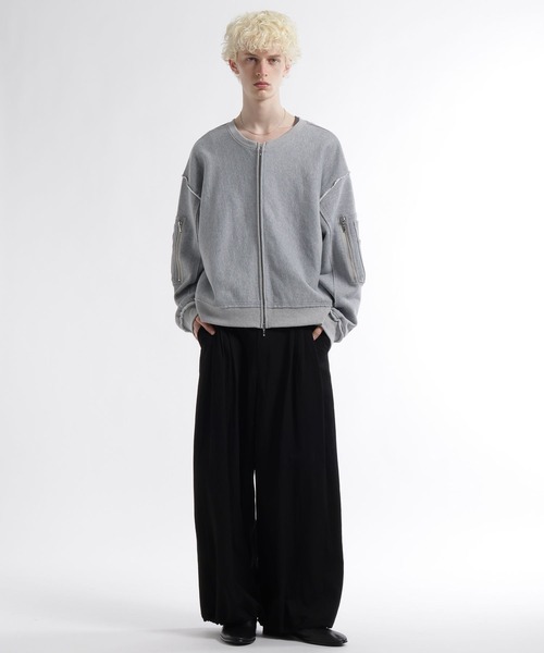 HARE（ハレ）の「【SET UP対応】トランジションボリュームパンツ(HARE)（スラックス・メンズ・グレー/ブラック/ネイビー・FREE）」の9枚目の写真