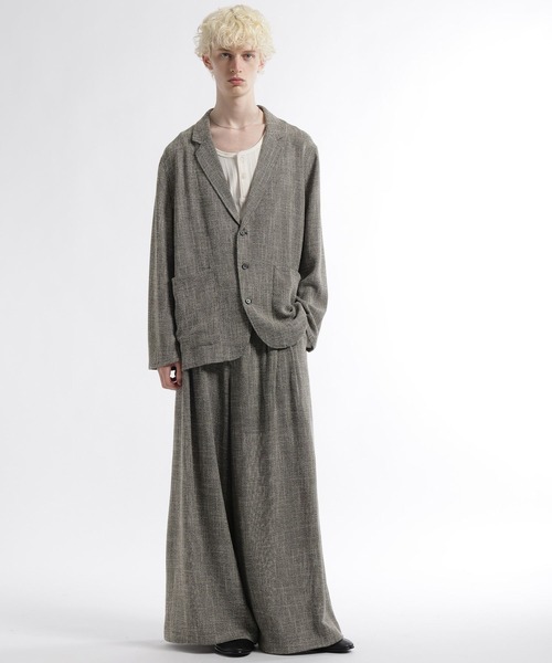 HARE（ハレ）の「【SET UP対応】トランジションボリュームパンツ(HARE)（スラックス・メンズ・グレー/ブラック/ネイビー・FREE）」の11枚目の写真