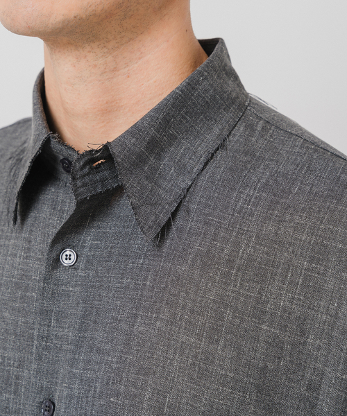 Gabriela Coll Garments（ガブリエラコールガーメンツ）の「GABRIELA COLL GARMENTS(ガブリエラコールガーメンツ) 別注 OVERSIZED SHIRT（シャツ/ブラウス・メンズ・チャコールグレー・3/2/1）」の2枚目の写真