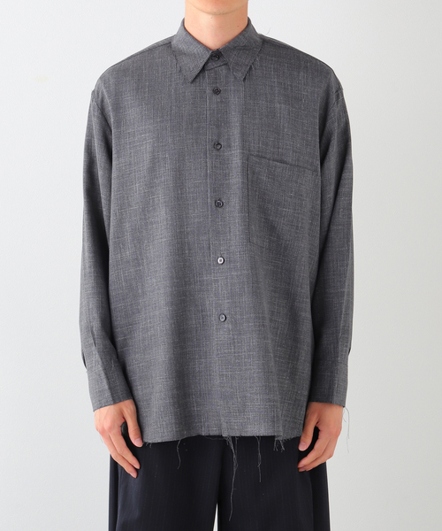 Gabriela Coll Garments(ガブリエラコールガーメンツ)の「GABRIELA COLL GARMENTS(ガブリエラコールガーメンツ) 別注 OVERSIZED SHIRT(シャツ/ブラウス・メンズ・チャコールグレー・3/2/1)」の11枚目の写真