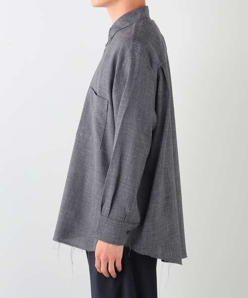 Gabriela Coll Garments(ガブリエラコールガーメンツ)の「GABRIELA COLL GARMENTS(ガブリエラコールガーメンツ) 別注 OVERSIZED SHIRT(シャツ/ブラウス・メンズ・チャコールグレー・3/2/1)」の12枚目の写真
