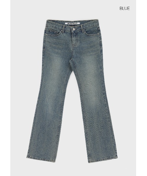 BLACKUP（ブラックアップ）の「[B-DENIM] LOW VINTAGE STRAIGHT JEANS 052（デニムパンツ・レディース・ブルー/ライトブルー・LARGE/SMALL/MEDIUM）」の19枚目の写真