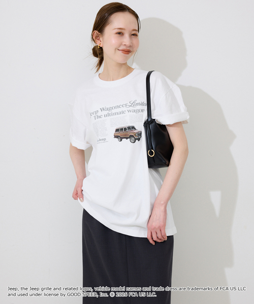 GOOD ROCK SPEED（グッドロックスピード）の「GOOD ROCK SPEED/グッドロックスピード SLOBE別注 ジープ TEE（Tシャツ/カットソー・レディース・ホワイト/ベージュ・FREE）」の21枚目の写真