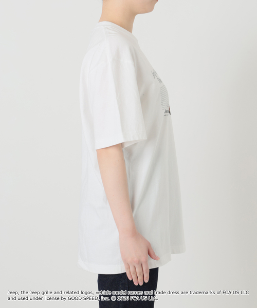 GOOD ROCK SPEED（グッドロックスピード）の「GOOD ROCK SPEED/グッドロックスピード SLOBE別注 ジープ TEE（Tシャツ/カットソー・レディース・ホワイト/ベージュ・FREE）」の8枚目の写真